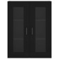 Highboard Schwarz 69,5x34x180 cm Holzwerkstoff Highboard Schwarz 69,5x34x180 cm Holzwerkstoff