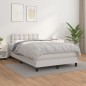 vidaXL Boxspringbett mit Matratze Weiß 120x200 cm Kunstleder vidaXL Boxspringbett mit Matratze Weiß 120x200 cm Kunstleder