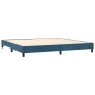 vidaXL Boxspringbett mit Matratze Dunkelblau 200x200 cm Samt vidaXL Boxspringbett mit Matratze Dunkelblau 200x200 cm Samt