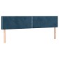 vidaXL Boxspringbett mit Matratze Dunkelblau 200x200 cm Samt vidaXL Boxspringbett mit Matratze Dunkelblau 200x200 cm Samt