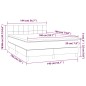 vidaXL Boxspringbett mit Matratze Schwarz 140x190 cm Samt vidaXL Boxspringbett mit Matratze Schwarz 140x190 cm Samt