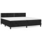vidaXL Boxspringbett mit Matratze Schwarz 200x200 cm Samt vidaXL Boxspringbett mit Matratze Schwarz 200x200 cm Samt