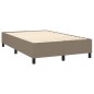 vidaXL Boxspringbett mit Matratze Taupe 120x200 cm Stoff vidaXL Boxspringbett mit Matratze Taupe 120x200 cm Stoff