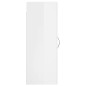 Wandschrank Hochglanz-Weiß 34,5x34x90 cm Wandschrank Hochglanz-Weiß 34,5x34x90 cm