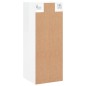 Wandschrank Hochglanz-Weiß 34,5x34x90 cm Wandschrank Hochglanz-Weiß 34,5x34x90 cm