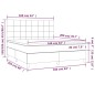 vidaXL Boxspringbett mit Matratze Taupe 160x200 cm Stoff vidaXL Boxspringbett mit Matratze Taupe 160x200 cm Stoff