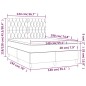 vidaXL Boxspringbett mit Matratze Dunkelgrau 140x190 cm Stoff vidaXL Boxspringbett mit Matratze Dunkelgrau 140x190 cm Stoff