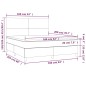 vidaXL Boxspringbett mit Matratze Grau 160x200 cm Kunstleder vidaXL Boxspringbett mit Matratze Grau 160x200 cm Kunstleder