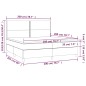 vidaXL Boxspringbett mit Matratze Weiß 200x200 cm Kunstleder vidaXL Boxspringbett mit Matratze Weiß 200x200 cm Kunstleder