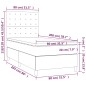 vidaXL Boxspringbett mit Matratze Weiß 80x200 cm Kunstleder vidaXL Boxspringbett mit Matratze Weiß 80x200 cm Kunstleder