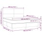 vidaXL Boxspringbett mit Matratze Hellgrau 180x200 cm Samt vidaXL Boxspringbett mit Matratze Hellgrau 180x200 cm Samt