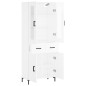 vidaXL Highboard Hochglanz-Weiß 69,5x34x180 cm Holzwerkstoff vidaXL Highboard Hochglanz-Weiß 69,5x34x180 cm Holzwerkstoff