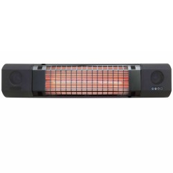 Sunred Wandheizstrahler Sun and Sound 2000 W Rotgold Schwarz