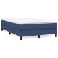 vidaXL Boxspringbett mit Matratze Blau 120x200 cm Stoff vidaXL Boxspringbett mit Matratze Blau 120x200 cm Stoff