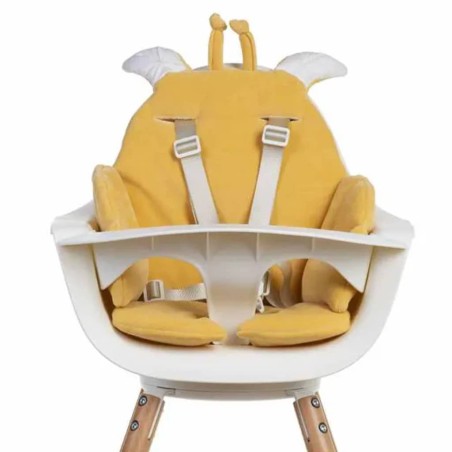 CHILDHOME Universal Sitzkissen Giraffe Samt Ockerfarben