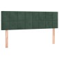 vidaXL Boxspringbett mit Matratze Dunkelgrün 140x200 cm Samt vidaXL Boxspringbett mit Matratze Dunkelgrün 140x200 cm Samt