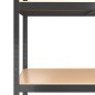 vidaXL Regale mit 5 Böden 3 Stk. Anthrazit Stahl & Holzwerkstoff vidaXL Regale mit 5 Böden 3 Stk. Anthrazit Stahl & Holzwerkstoff