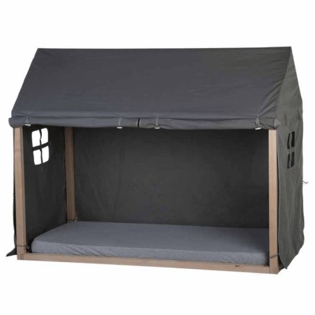 CHILDHOME Kinder-Betthaus-Abdeckung 210×100×150 cm Anthrazit