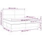 vidaXL Boxspringbett mit Matratze Creme 200x200 cm Stoff vidaXL Boxspringbett mit Matratze Creme 200x200 cm Stoff