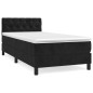 vidaXL Boxspringbett mit Matratze Schwarz 80x200 cm Samt vidaXL Boxspringbett mit Matratze Schwarz 80x200 cm Samt