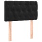 vidaXL Boxspringbett mit Matratze Schwarz 80x200 cm Samt vidaXL Boxspringbett mit Matratze Schwarz 80x200 cm Samt