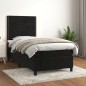 vidaXL Boxspringbett mit Matratze Schwarz 90x200 cm Samt vidaXL Boxspringbett mit Matratze Schwarz 90x200 cm Samt