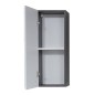 Trendteam Wandschrank Line Weiß und Rauchsilbern Trendteam Wandschrank Line Weiß und Rauchsilbern