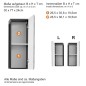 Trendteam Wandschrank Line Weiß und Rauchsilbern Trendteam Wandschrank Line Weiß und Rauchsilbern