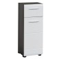 Trendteam Standschrank Line Weiß und Rauchsilbern Trendteam Standschrank Line Weiß und Rauchsilbern
