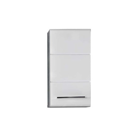 Trendteam Wandschrank Nano Weiß und Zementgrau