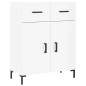 vidaXL Highboard Hochglanz-Weiß 69,5x34x180 cm Holzwerkstoff vidaXL Highboard Hochglanz-Weiß 69,5x34x180 cm Holzwerkstoff
