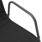 vidaXL Stapelbare Gartenstühle 4 Stk. Stahl und Textilene Schwarz vidaXL Stapelbare Gartenstühle 4 Stk. Stahl und Textilene Schwarz