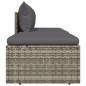 vidaXL 3-tlg. Garten-Lounge-Set mit Kissen Grau Poly Rattan vidaXL 3-tlg. Garten-Lounge-Set mit Kissen Grau Poly Rattan