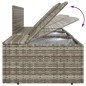 vidaXL 3-tlg. Garten-Lounge-Set mit Kissen Grau Poly Rattan vidaXL 3-tlg. Garten-Lounge-Set mit Kissen Grau Poly Rattan