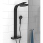 SCHÜTTE Thermostat-Duscharmatur mit Ablage SAMOA RAIN Matt Schwarz SCHÜTTE Thermostat-Duscharmatur mit Ablage SAMOA RAIN Matt Schwarz
