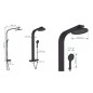 SCHÜTTE Thermostat-Duscharmatur mit Ablage SAMOA RAIN Matt Schwarz SCHÜTTE Thermostat-Duscharmatur mit Ablage SAMOA RAIN Matt Schwarz