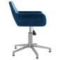vidaXL Esszimmerstühle 2 Stk. Drehbar Blau Samt vidaXL Esszimmerstühle 2 Stk. Drehbar Blau Samt