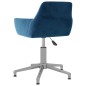 vidaXL Esszimmerstühle 2 Stk. Drehbar Blau Samt vidaXL Esszimmerstühle 2 Stk. Drehbar Blau Samt