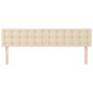 vidaXL Kopfteile 2 Stk. Creme 100x5x78/88 cm Stoff