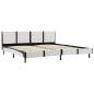 vidaXL Bettgestell Weiß und Schwarz Kunstleder 180 x 200 cm vidaXL Bettgestell Weiß und Schwarz Kunstleder 180 x 200 cm