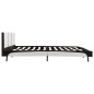 vidaXL Bettgestell Weiß und Schwarz Kunstleder 180 x 200 cm vidaXL Bettgestell Weiß und Schwarz Kunstleder 180 x 200 cm