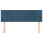 vidaXL Kopfteile 2 Stk. Dunkelblau 72x5x78/88 cm Samt