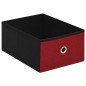 vidaXL Faltbare Sitzbank mit Stauraum Weinrot 76x38x38 cm Leinenoptik vidaXL Faltbare Sitzbank mit Stauraum Weinrot 76x38x38 cm Leinenoptik