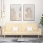 vidaXL Schlafsofa 2-Sitzer Creme Stoff vidaXL Schlafsofa 2-Sitzer Creme Stoff
