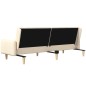 vidaXL Schlafsofa 2-Sitzer Creme Stoff vidaXL Schlafsofa 2-Sitzer Creme Stoff