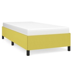 vidaXL Bettgestell Grün 90x200 cm Stoff