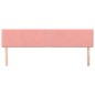 vidaXL Kopfteile 2 Stk. Rosa 90x5x78/88 cm Samt