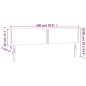 vidaXL Kopfteile 2 Stk. Rosa 90x5x78/88 cm Samt