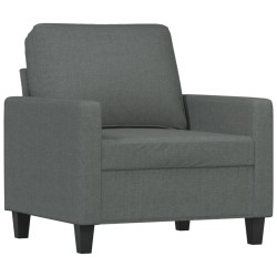 vidaXL Sofasessel Dunkelgrau 60 cm Stoff