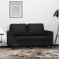 vidaXL 2-Sitzer-Sofa Schwarz 120 cm Kunstleder vidaXL 2-Sitzer-Sofa Schwarz 120 cm Kunstleder